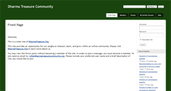 Desktop Screenshot of dharmatreasurecommunity.org